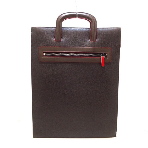 Christian Louboutin - Authentic Monogram Tritac Portfolio Spiked Leather Large - Picture 3 of 16